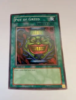 | Yugioh Pot of Greed SYE-040 1st Edition Starter Deck Yugi Evolution NM 🔥 | - Image 1