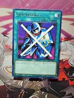 Yu-Gi-Oh! Stop Defense LOB-EN095 25th Anniversary Edition Rare NM - Image 1