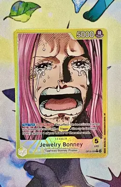 Jewelry Bonney OP13-100 Leader Alt Art Carrying on his Will One Piece TCG - Image 1