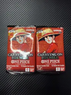 10 Sealed Booster Packs Of One Piece OP13 Carrying On His Will English TCG - Image 2