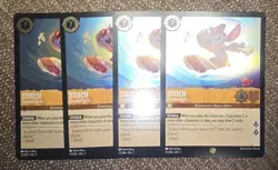 Disney Lorcana - Stitch - Carefree Surfer 21/204 - Near Mint Cold Foil X4 - Image 1