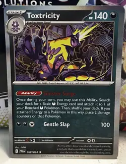 Pokemon Phantasmal Flames Series Reverse Holo Card - Toxtricity 068/094 - Image 1