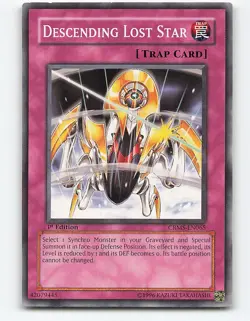 Descending Lost Star #CRMS-EN065 1st Edition Yugioh Card - Image 1