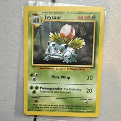 Pokemon Ivysaur 30/102 Base Set Unlimited TCG Single Card Vintage WOTC Gamefreak - Image 1
