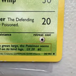 Pokemon Ivysaur 30/102 Base Set Unlimited TCG Single Card Vintage WOTC Gamefreak - Image 5