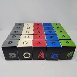 Lot of 25 MTG Magic the Gathering TCG Deck Boxes Mana (Legion) 100 Sleeved Cards - Image 1