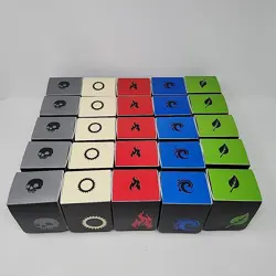 Lot of 25 MTG Magic the Gathering TCG Deck Boxes Mana (Legion) 100 Sleeved Cards - Image 2