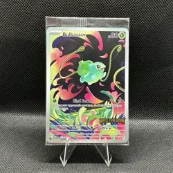 Bulbasaur 133/132 Mega Evolution Stamped Illustration Rare Promo Card - Image 1