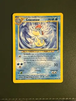 Croconaw 31/111 2000 Neo Genesis Uncommon WOTC Vintage Pokemon Card LP - Image 1