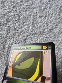 DBZ Dragon Ball Z Saiyan Truce Card 203 CCG Limited Saiyan Saga MP - Image 2