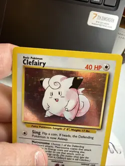 Pokemon TCG Clefairy Base Set Holo Unlimited Rare Card 5/102 LP Condition!!! - Image 5