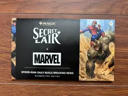 MTG Secret Lair x Marvel's Spider-Man: Daily Bugle Breaking News Rainbow Foil - Image 1