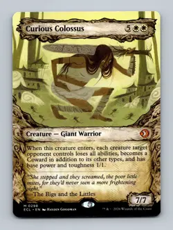 Curious Colossus (Showcase) Lorwyn Eclipsed Non-Foil MTG NM - Image 1