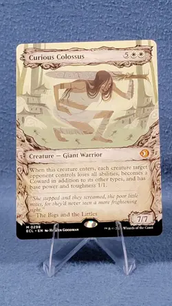 Curious Colossus 298 NM Borderless Showcase Lorwyn Eclipsed MTG - Image 1