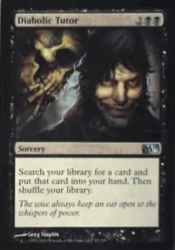 Diabolic Tutor - Magic 2011 (M11): #93, Magic: The Gathering Nm R119 - Image 1