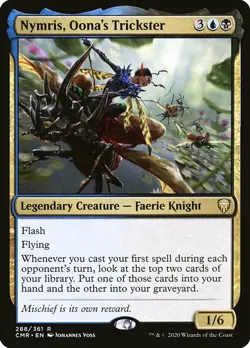 MTG Commander Legends *FOIL* R Nymris Oona's Trickster #288 - Image 1