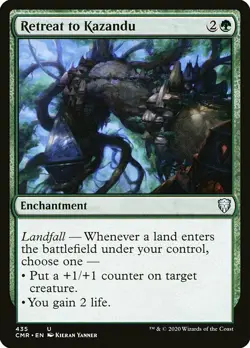 MTG Commander Legends U Retreat to Kazandu #435 PLAYSET x4 4x - Image 1