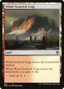 MTG Commander Legends C Wind-Scarred Crag #502 PLAYSET x4 4x - Image 1