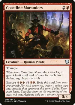 MTG Commander Legends *FOIL* U Coastline Marauders #168 - Image 1