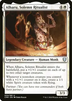 MTG Commander Legends *FOIL* U Alharu Solemn Ritualist #004 - Image 1