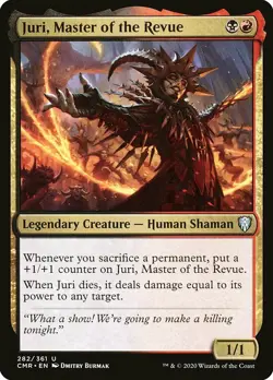 MTG Commander Legends U Juri Master of the Revue #282 PLAYSET x4 4x - Image 1