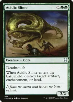 MTG Commander Legends U Acidic Slime #421 PLAYSET x4 4x - Image 1