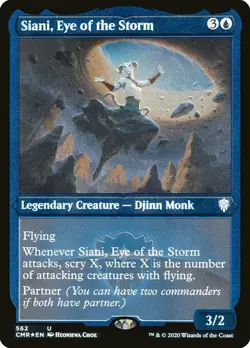 MTG Commander Legends *FOIL-ETCHED* U Siani Eye of the Storm #562 - Image 1