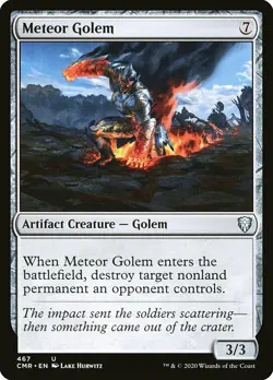 MTG Commander Legends U Meteor Golem #467 PLAYSET x4 4x - Image 1