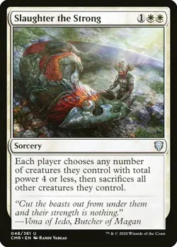 MTG Commander Legends U Slaughter the Strong #048 PLAYSET x4 4x - Image 1