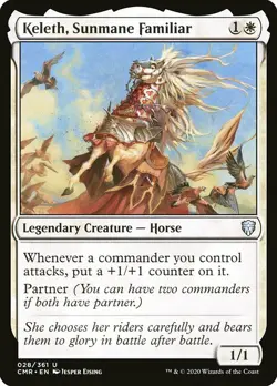 MTG Commander Legends *FOIL* U Keleth Sunmane Familiar #028 - Image 1