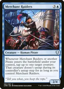 MTG Commander Legends U Merchant Raiders #081 PLAYSET x4 4x - Image 1