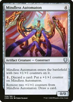 MTG Commander Legends U Mindless Automaton #326 PLAYSET x4 4x - Image 1