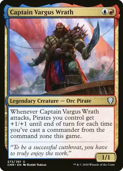 MTG Commander Legends U Captain Vargus Wrath #273 PLAYSET x4 4x - Image 1