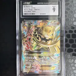 M Steelix EX Full Art Ultra Rare Holo 109/114 XY Steam Siege CGC 9 Pokemon TCG - Image 1