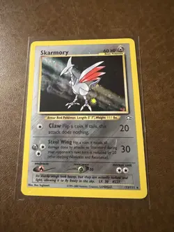 Pokemon TCG Skarmory 13/111 Neo Genesis Holo MP - Image 1