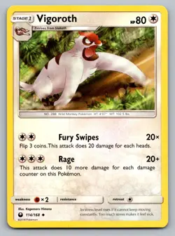 Pokemon TCG Celestial Storm Vigoroth #114 - Image 1