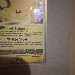 Pokemon Raichu LV.X 99/100 Ultra Rare Stormfront Holo - Image 3