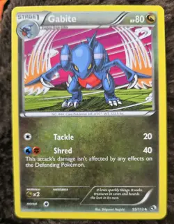 Pokemon TCG Gabite Ledgendary Treasures Uncommon 98/113 Stage 1 - Image 1