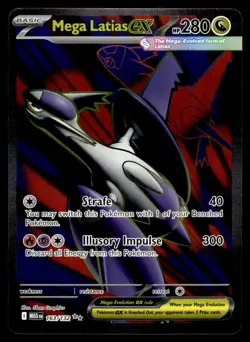 2025 Pokemon Mega Evolution Mega Latias ex Double Rare #163 - Image 1