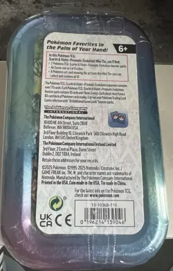 Pokemon Mini Tins Prismatic Evolutions Mega Evolution Scarlet and Violet SEALED - Image 2