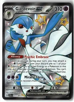 Gardevoir ex ⭐ 217/091 Holo Shiny Ultra Rare Paldean Fates 2024 Pokemon NM - Image 1