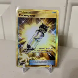 Pokemon TCG Electropower Trainer SM Lost Thunder Secret Rare 232/214 NM - Image 1