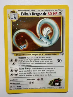 Pokemon TCG Erika's Dragonair 4/132 Gym Heroes HOLO - Image 1