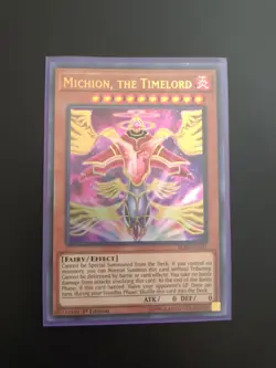 Yugioh Michion, The Timelord BLRR-EN021 Ultra Rare 1st Ed NM - Image 1