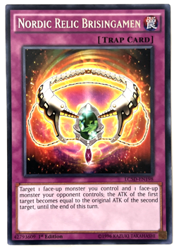 YuGiOh! - Nordic Relic Brisingamen LC5D-EN198 1st Edition Rare - Image 1