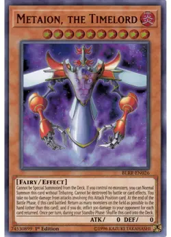 Yugioh - Metaion, the Timelord (Ultra Rare) (1st Edition) - BLRR-EN026 P - Image 1
