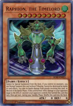 Yugioh! LP Raphion, the Timelord - BLRR-EN023 - Ultra Rare - 1st Edition Lightly - Image 1