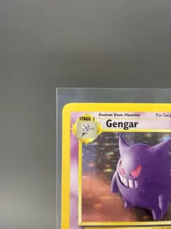 Pokemon Gengar Fossil Holo Rare 5/62 NM/LP Ghost Card Unlimited 1999 - Image 2
