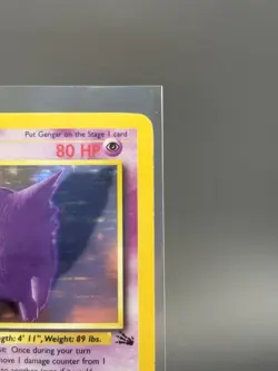 Pokemon Gengar Fossil Holo Rare 5/62 NM/LP Ghost Card Unlimited 1999 - Image 3