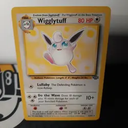 Pokemon TCG Wigglytuff Jungle Card 32/64 Unlimited Non-Holo Rare LP - Image 1